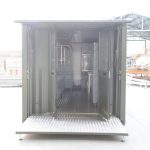 Ingresso shelter prefabbricato attrezzato per lavastoviglie