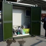 Vano tecnico shelter prefabbricato attrezzato per lavastoviglie